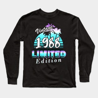 vintage 1988 birthday limited Long Sleeve T-Shirt